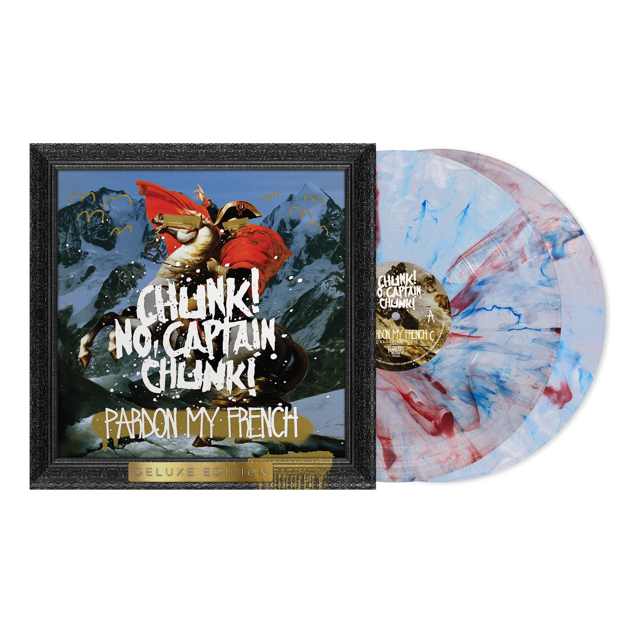 CHUNK! NO, CAPTAIN CHUNK! 'PARDON MY FRENCH' 2LP (Red/White/Blue Marble Vinyl)