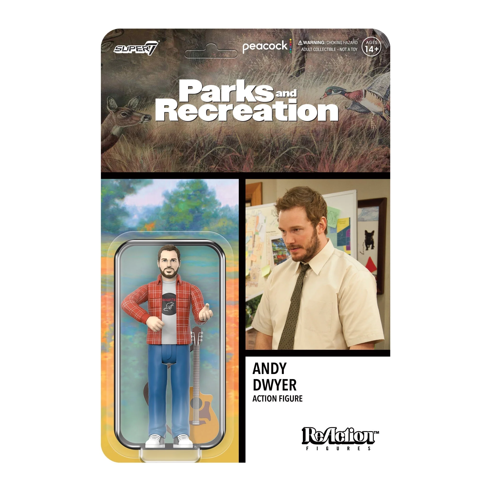PARKS AND RECREATION REACTION WAVE 2 - ANDY DWYER (MOUSE RAT) ACTION FIGURE - Image 2