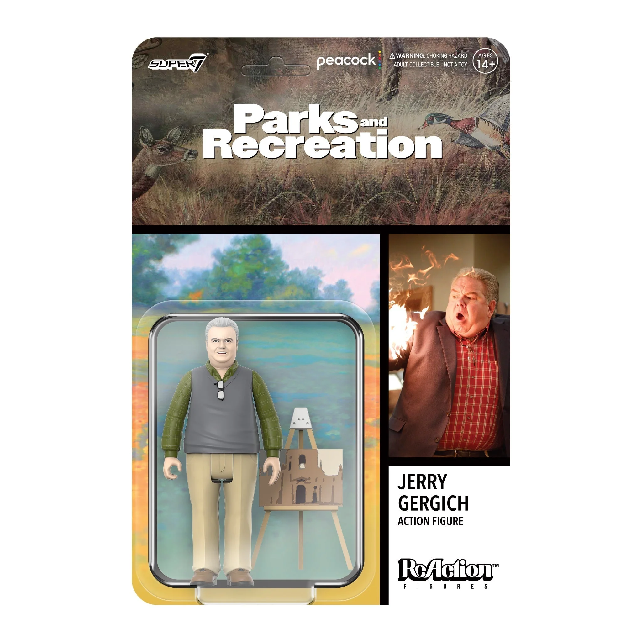 PARKS AND RECREATION REACTION WAVE 2 - JERRY GERGICH ACTION FIGURE - Image 2