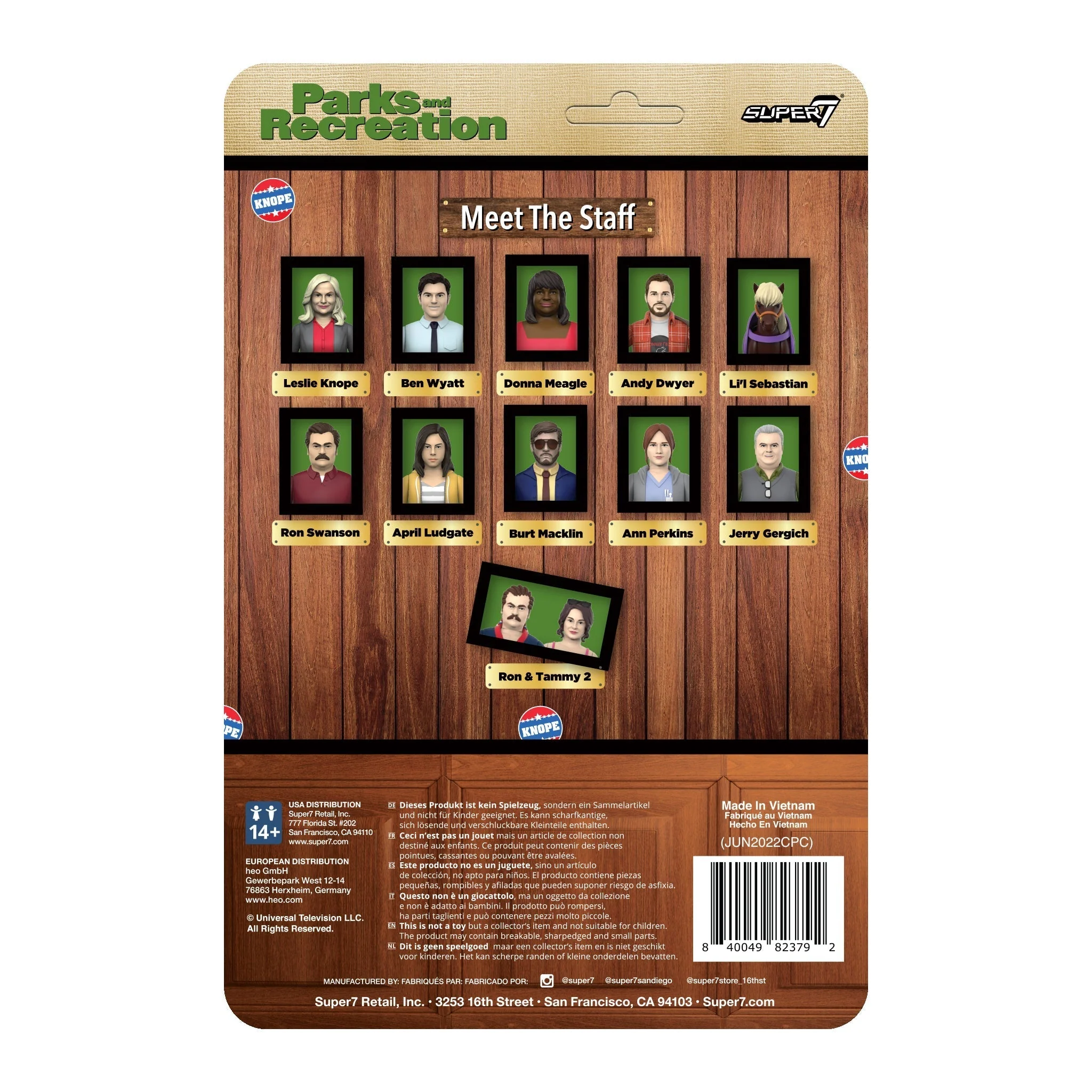 PARKS AND RECREATION REACTION WAVE 2 - Li'L SEBASTIAN ACTION FIGURE - Image 3