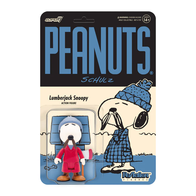 PEANUTS REACTION FIGURE WAVE 5 - LUMBERJACK SNOOPY - Image 2