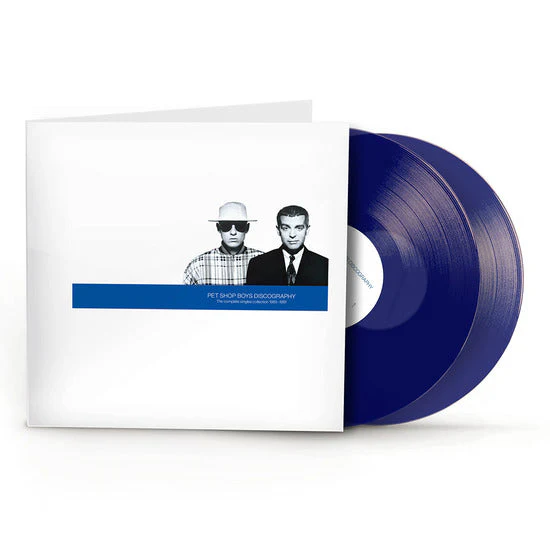 PET SHOP BOYS 'DISCOGRAPHY: THE COMPLETE SINGLES COLLECTION' 2LP - BLUE