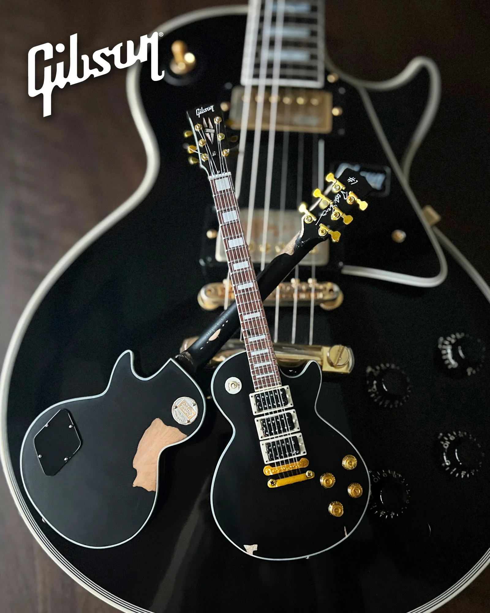 PETER FRAMPTON "PHENIX" GIBSON LES PAUL CUSTOM MINI GUITAR MODEL