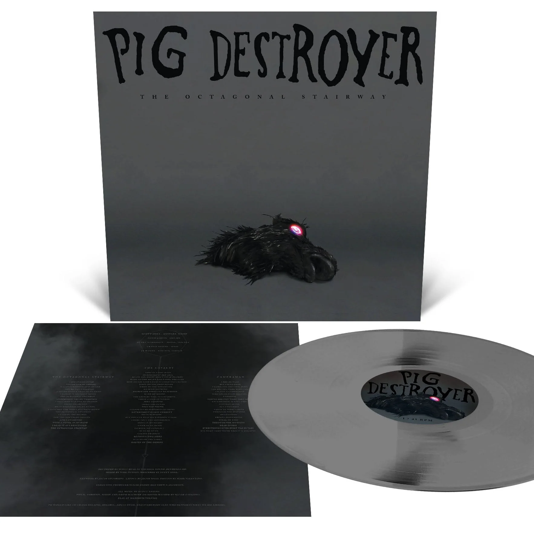 PIG DESTROYER 'THE OCTAGONAL STAIRWAY' LP - METALLIC SILVER