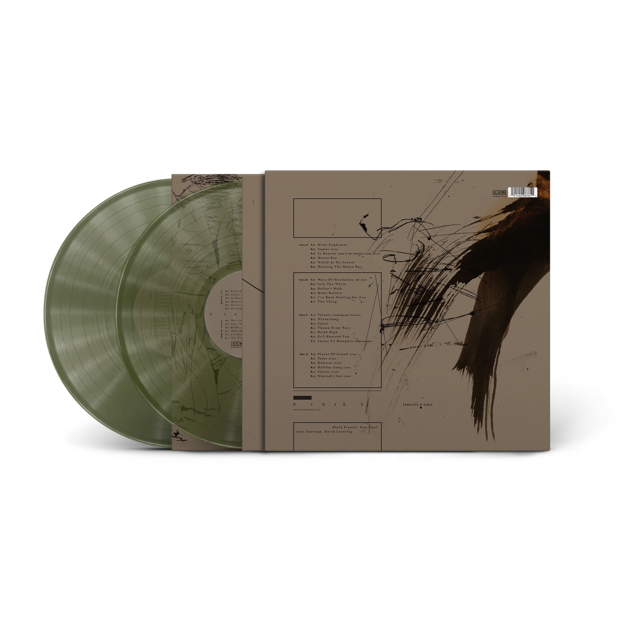 PIXIES ‘COMPLETE B SIDES: 1988-97’ 2LP (Exclusive – Limited to 1000, Seaweed Green Vinyl) - Image 2