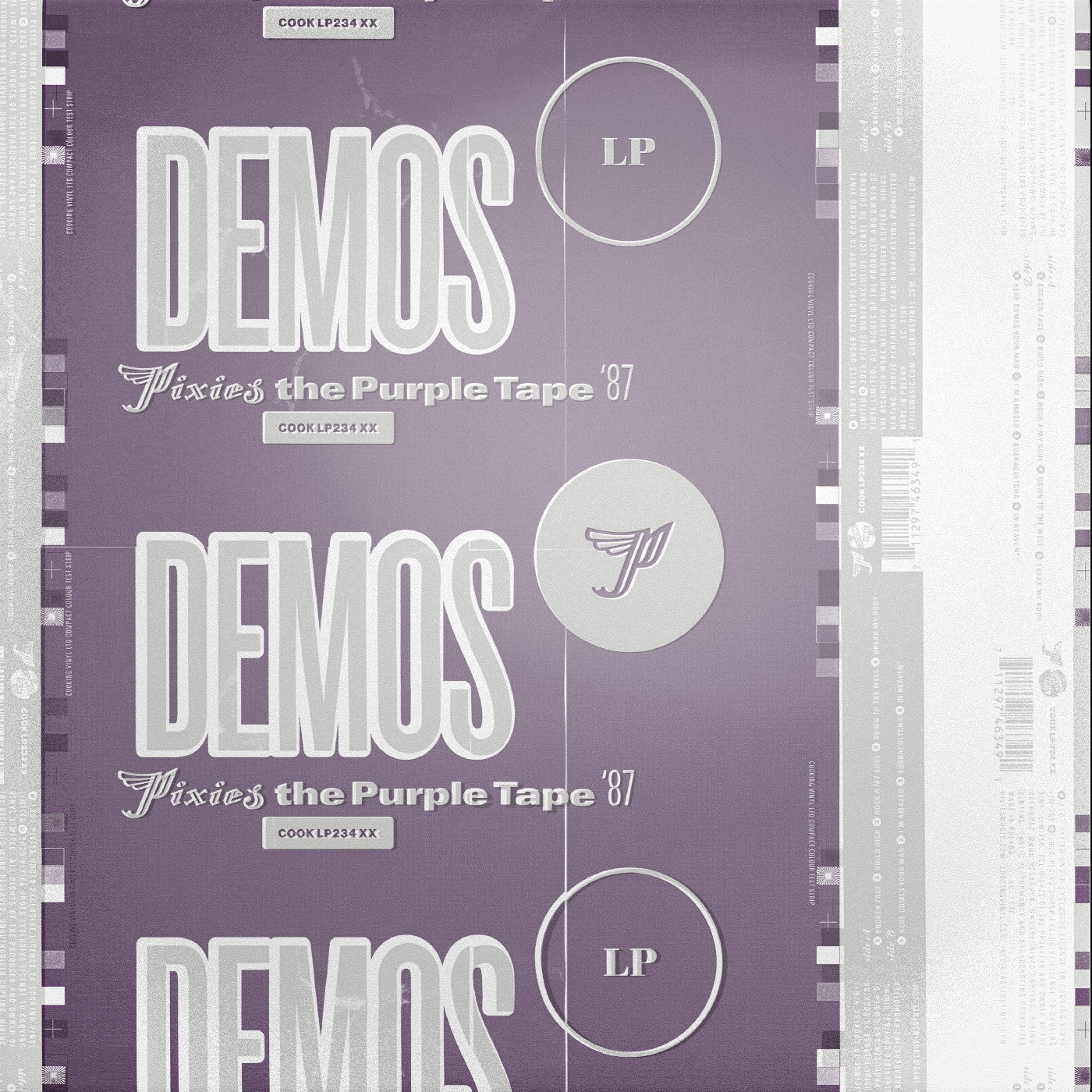 PIXIES 'DEMOS' LP (Purple & Black Color in Color Vinyl) - Image 2