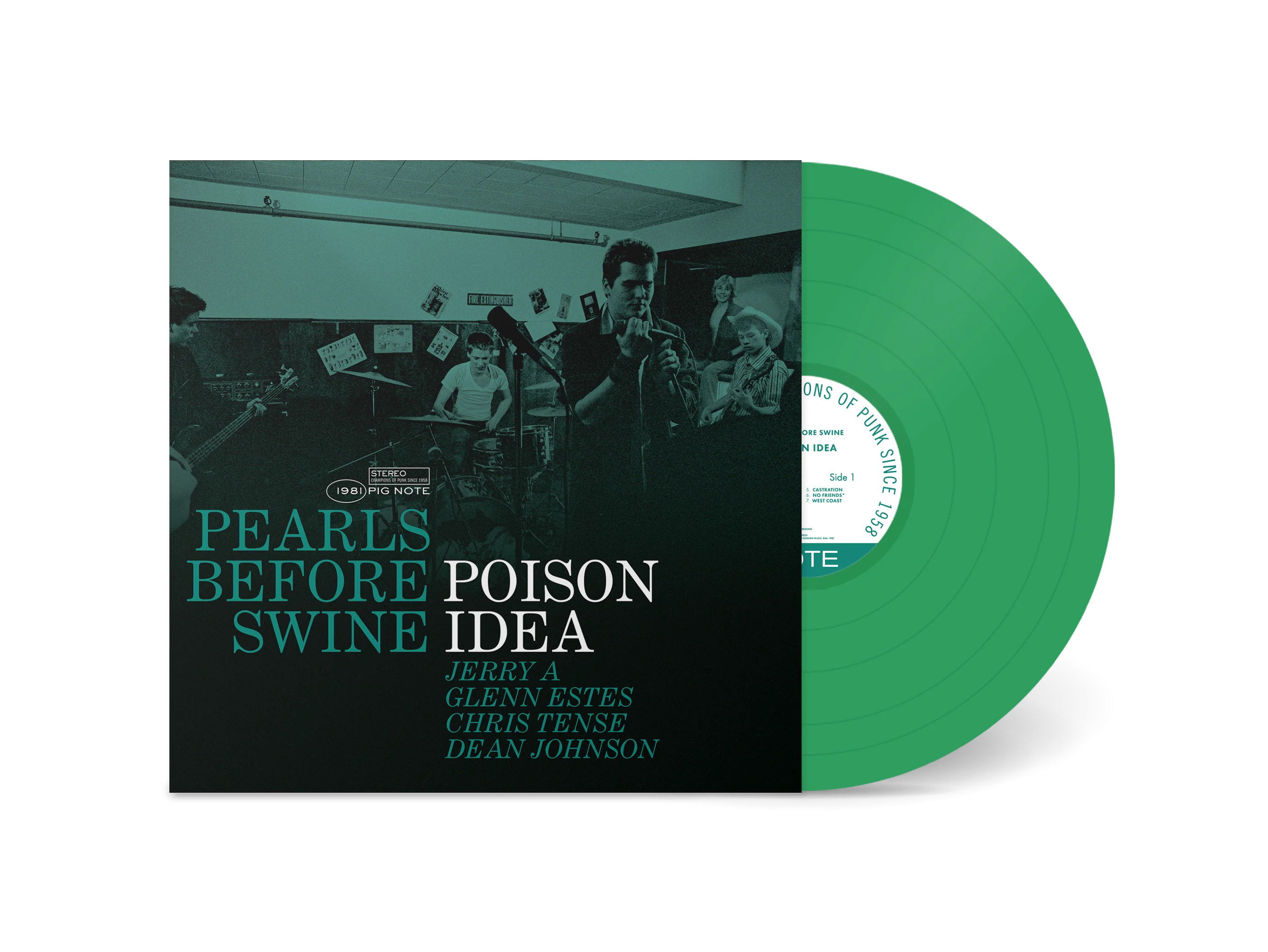 POISON IDEA 'PEARLS BEFORE SWINE: THE EARLY YEARS VOLUME 2' LP (Green Vinyl)