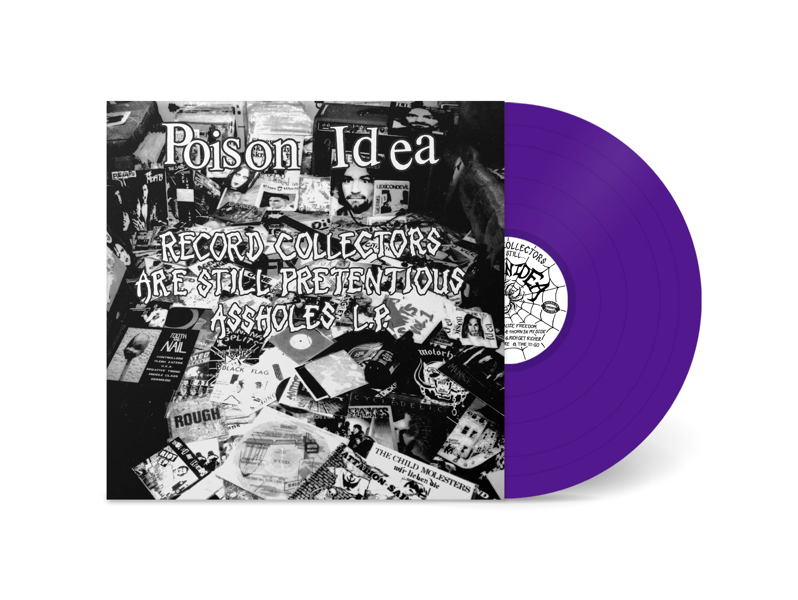 POISON IDEA 'RECORD COLLECTORS ARE STILL PRETENTIOUS ASSHOLES' LP (Purple Vinyl)