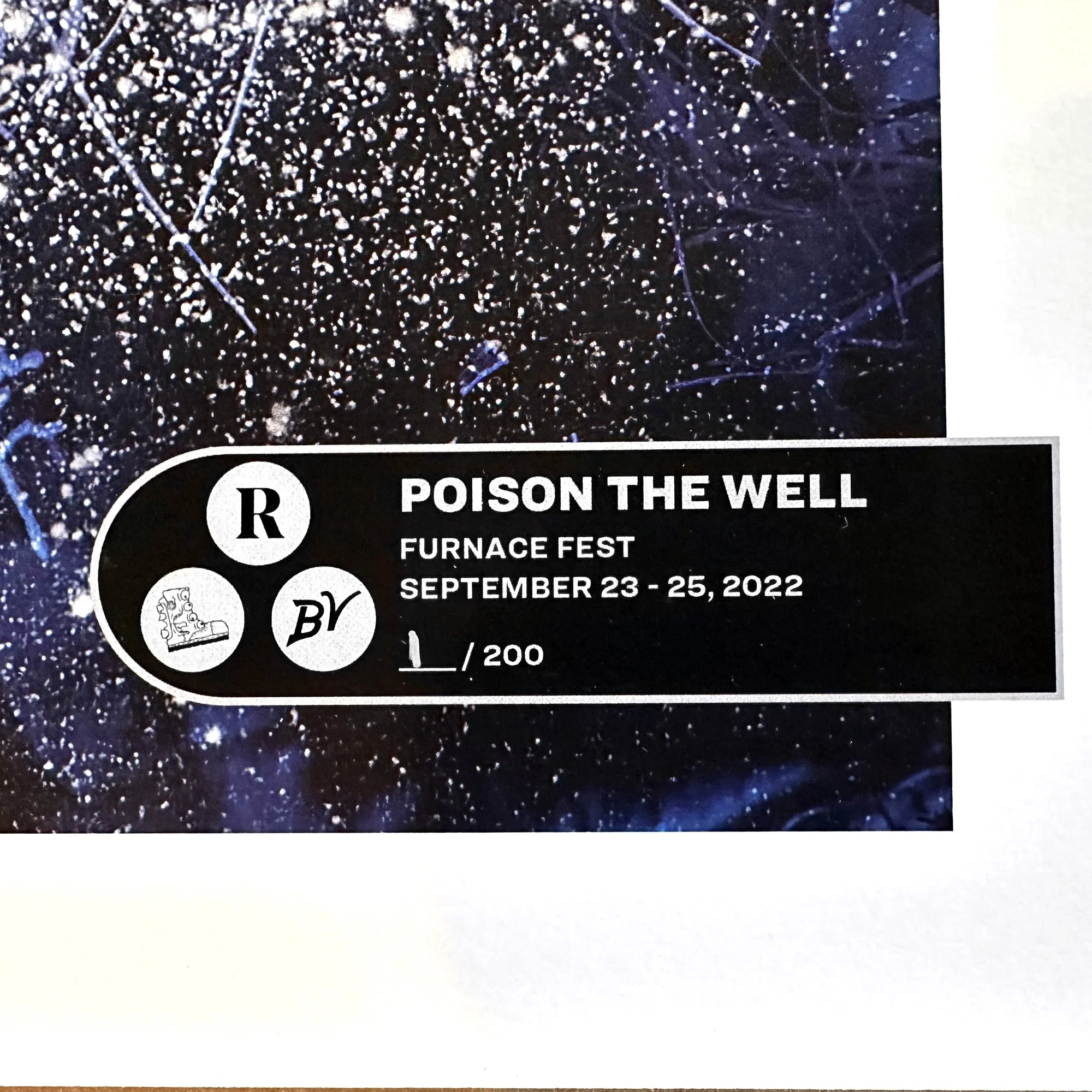 POISON THE WELL x FURNACE FEST 2022 NUMBERED PRINT - EXCLUSIVE - LTD. - Image 2