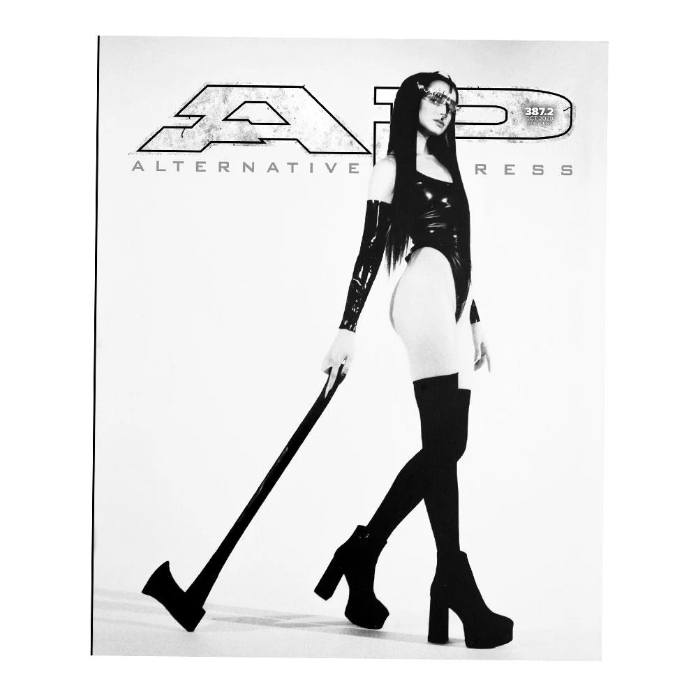 ALTERNATIVE PRESS OCTOBER 2020 ISSUE 387 VERSION 2 FEATURING POPPY - Image 2