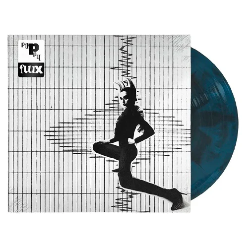 POPPY 'FLUX' LP - BLACK/AQUA - Image 2