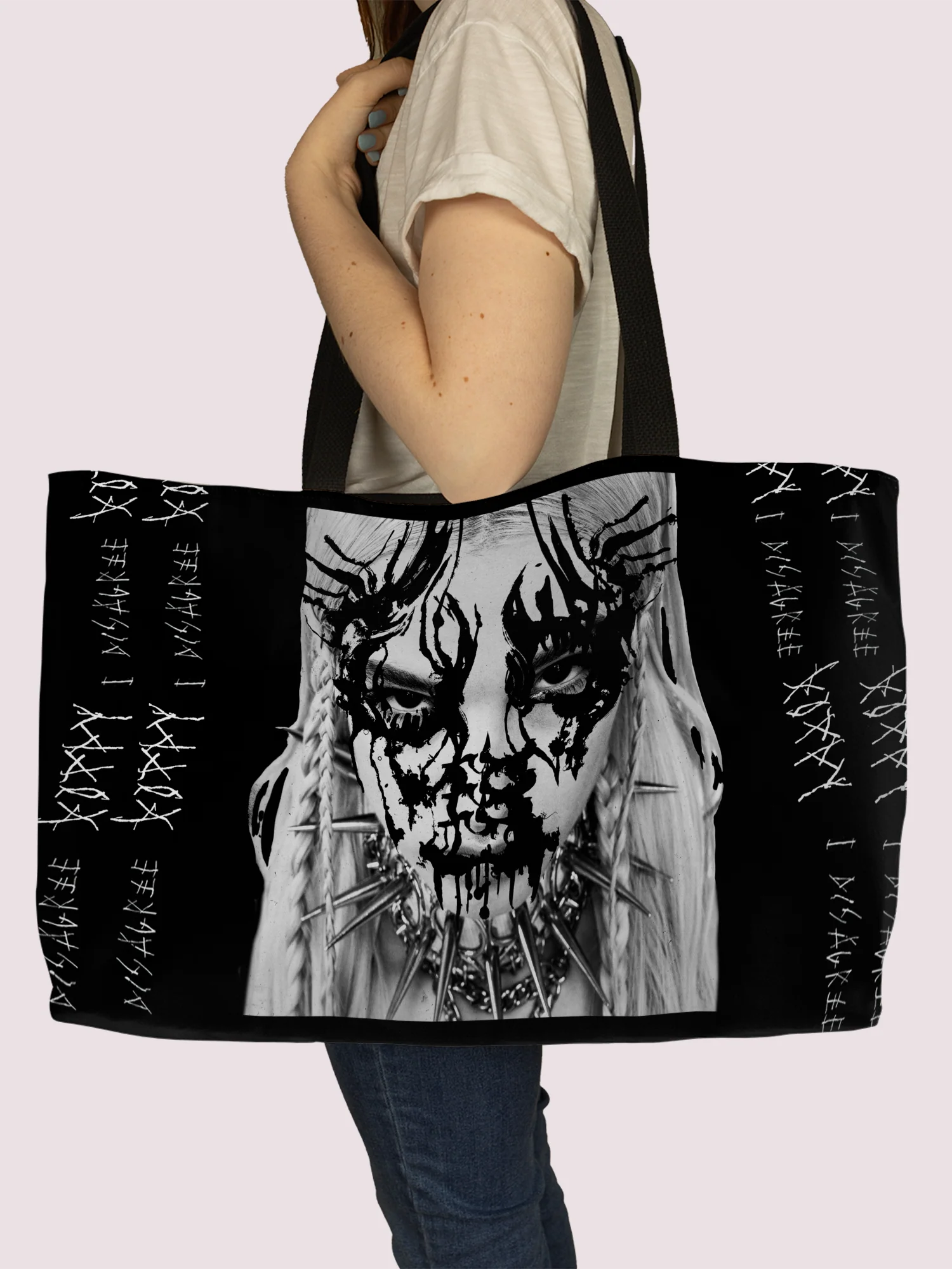 POPPY - 'I DISAGREE' - OVERSIZED TOTE BAG - Image 5