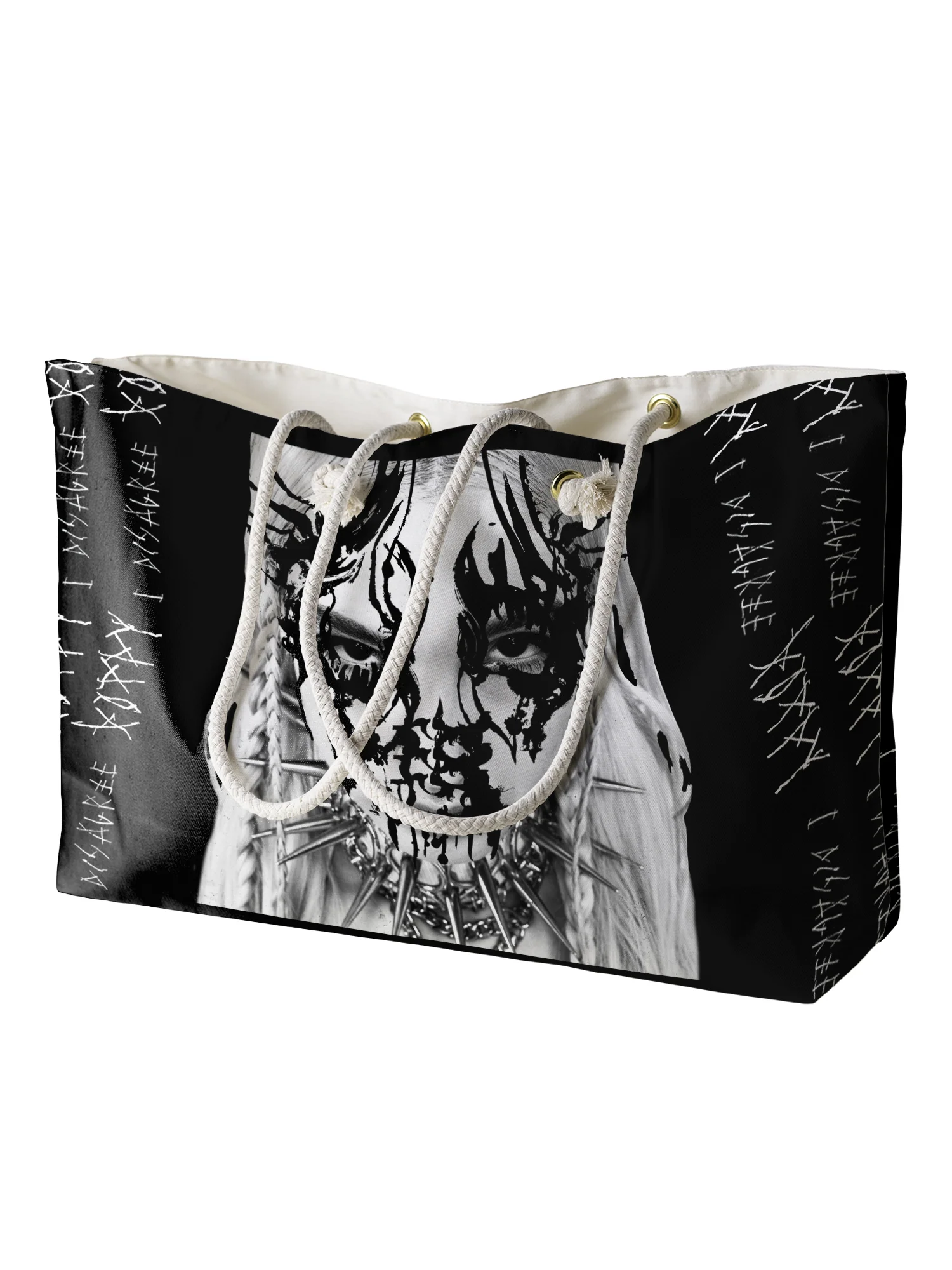 POPPY - 'I DISAGREE' - ROPE HANDLED BEACH BAG