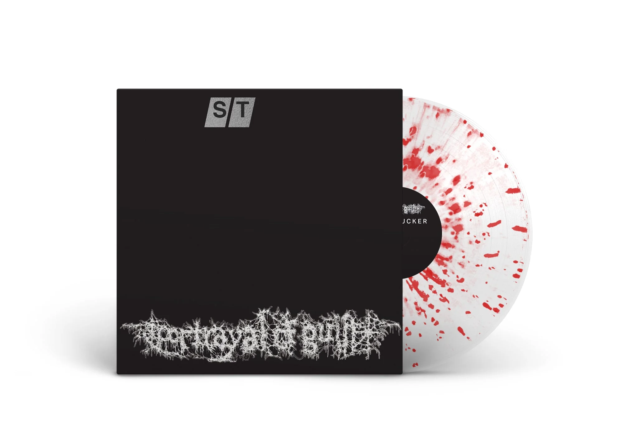 PORTRAYAL OF GUILT 'CHRISTFUCKER' LP - EXCLUSIVE - LTD. 300 - CLEAR/RED/SPLATTER + POSTER - Image 3