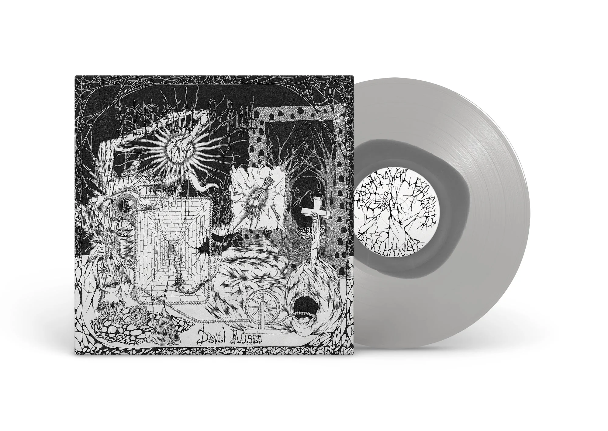 PORTRAYAL OF GUILT ‘DEVIL MUSIC’ LP - EXCLUSIVE - LTD. 200 - GREY/CLEAR