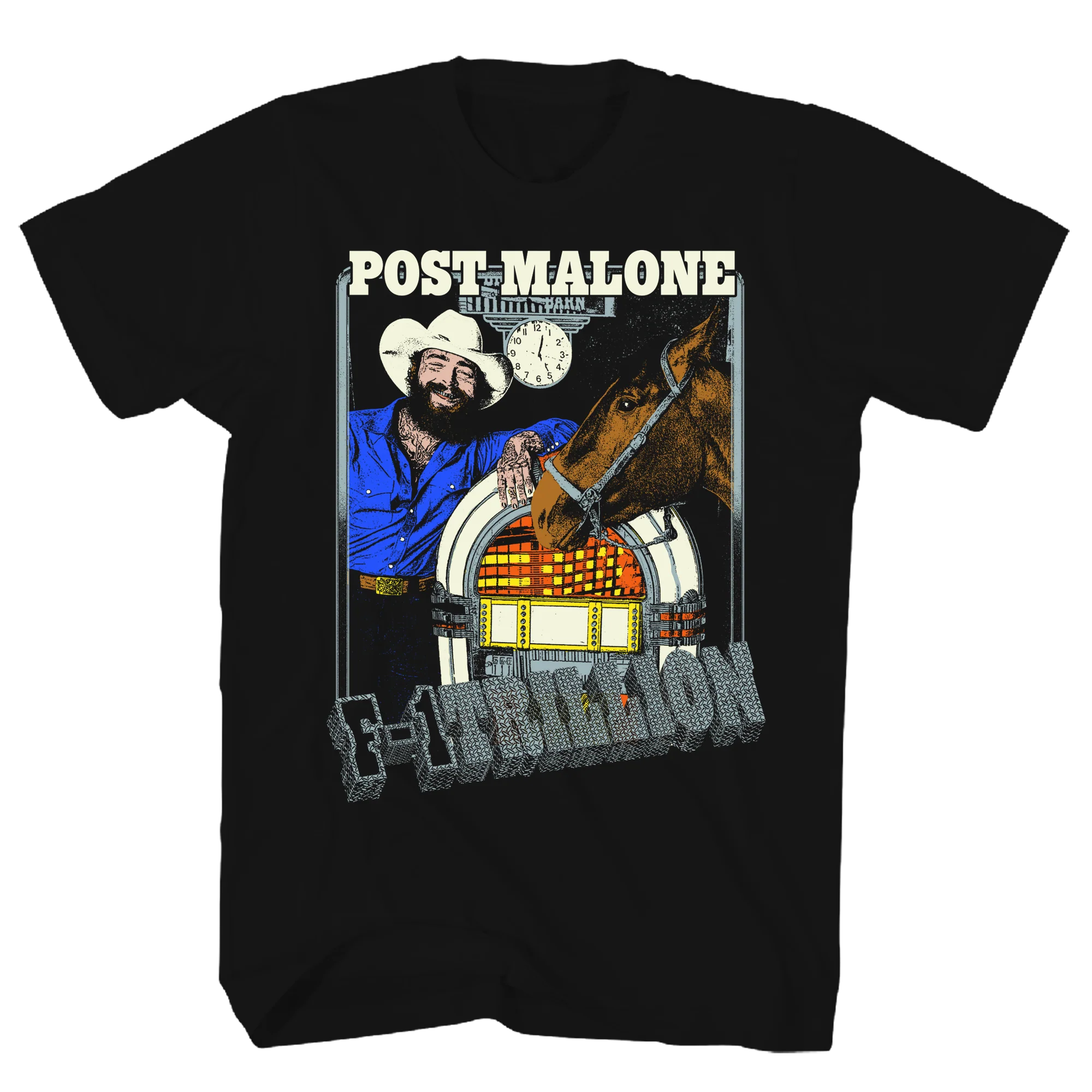 POST MALONE F1 TRILLION BLACK TEE