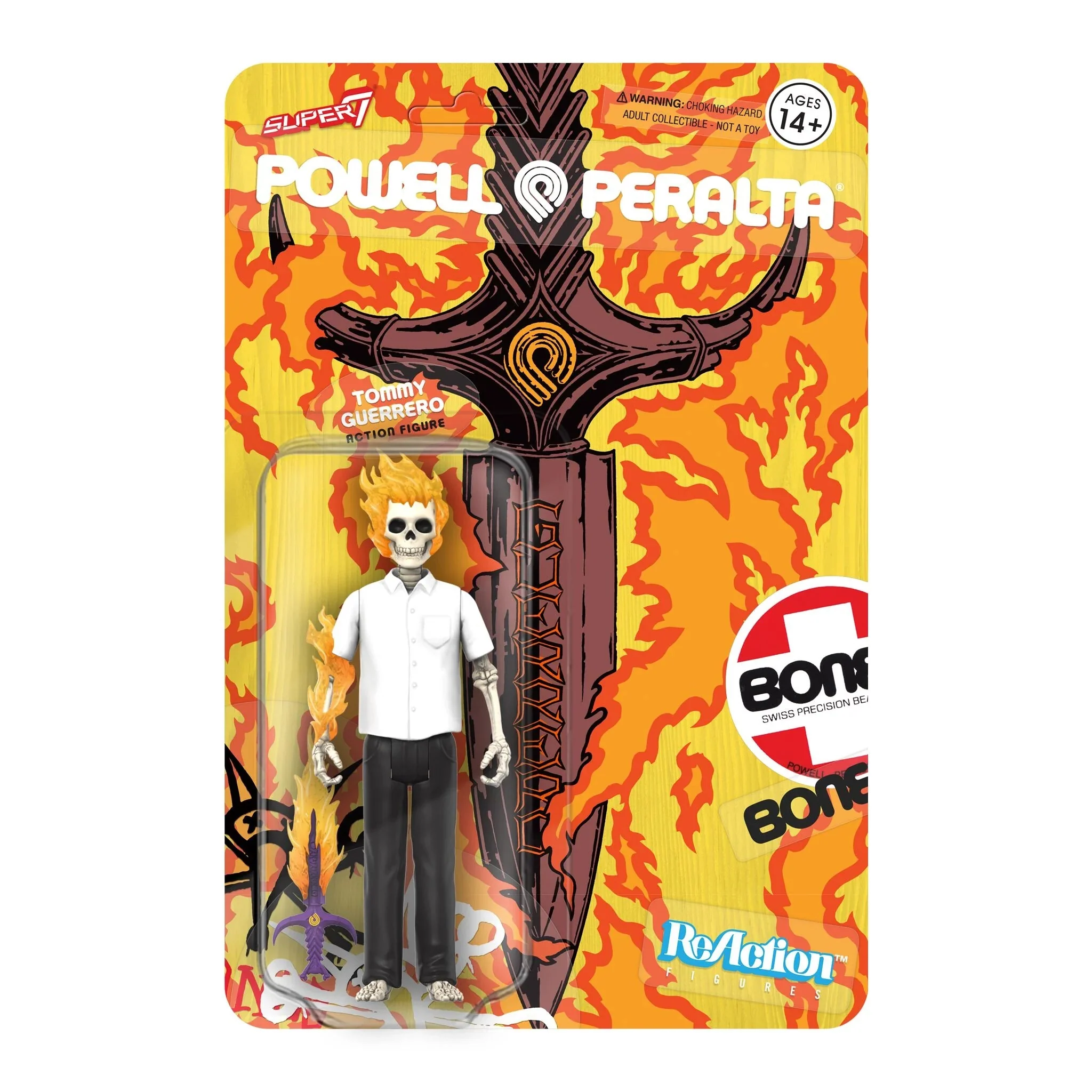 POWELL-PERALTA REACTION FIGURE WAVE 3 - TOMMY GUERRERO FLAMING DAGGER (RECOLOR)
