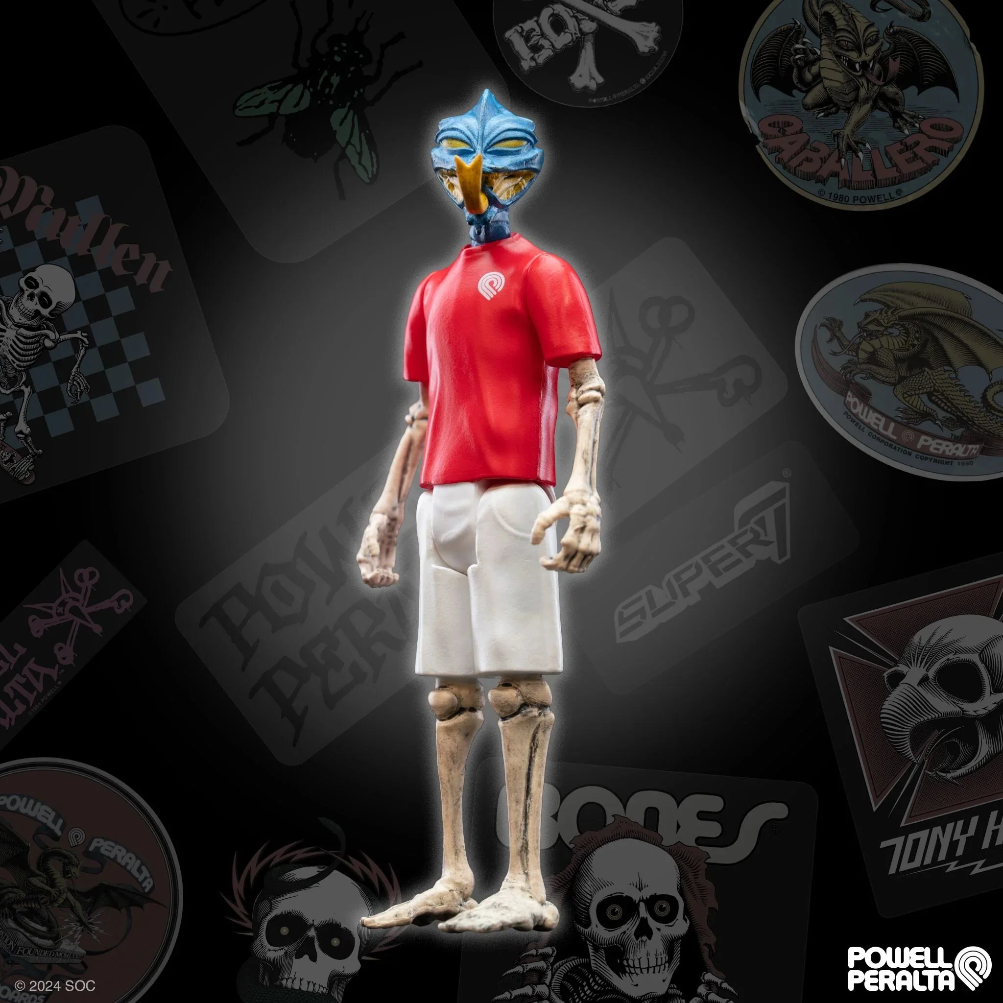 POWELL-PERALTA REACTION FIGURES WAVE 5 - STEVE CABALLERO DRAGON (ANIMAL CHIN) - Image 2