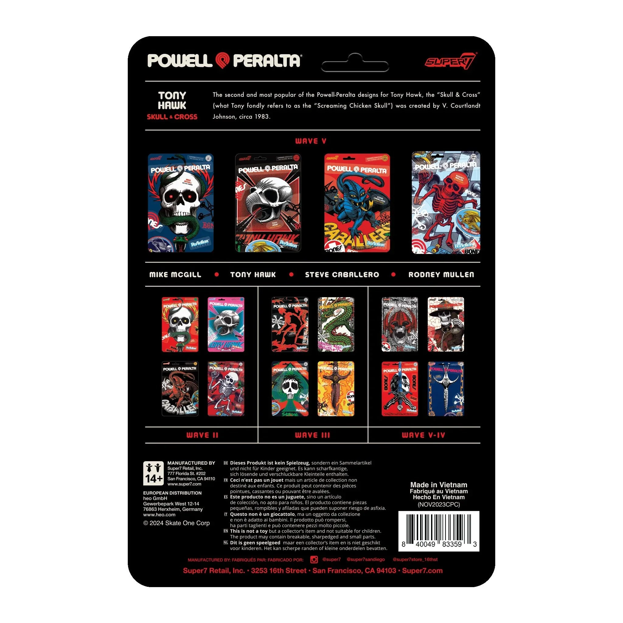 POWELL-PERALTA REACTION FIGURES WAVE 5 - TONY HAWK (MT. TRASHMORE '85) - Image 5
