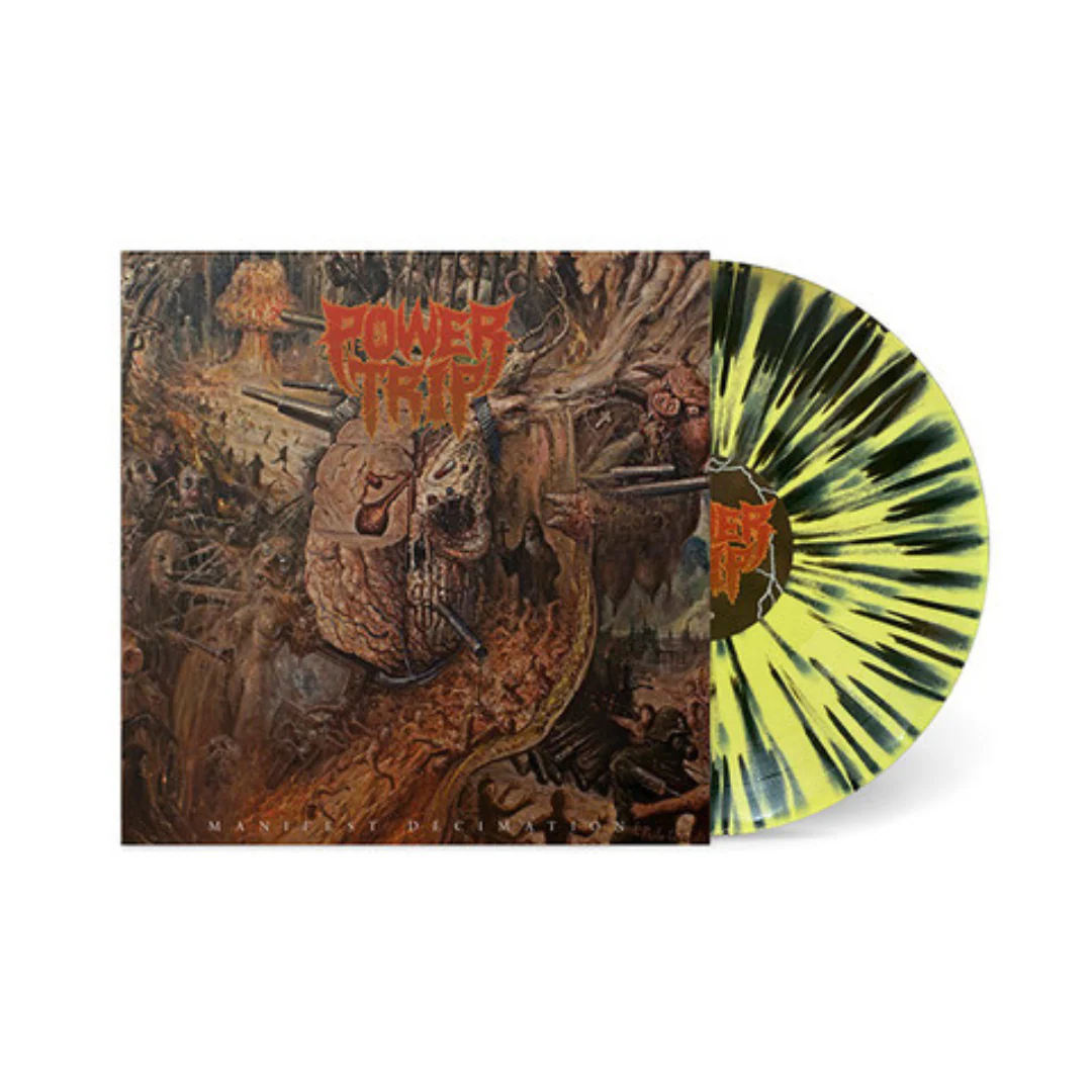 POWER TRIP 'MANIFEST DECIMATION' LP - YELLOW/BLACK/SPLATTER