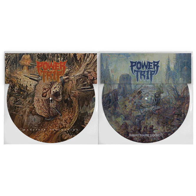 POWER TRIP 'MANIFEST DECIMATION/NIGHTMARE LOGIC' RILEY GALE FOUNDATION EDITION 2LP - PICTURE DISC - Image 2