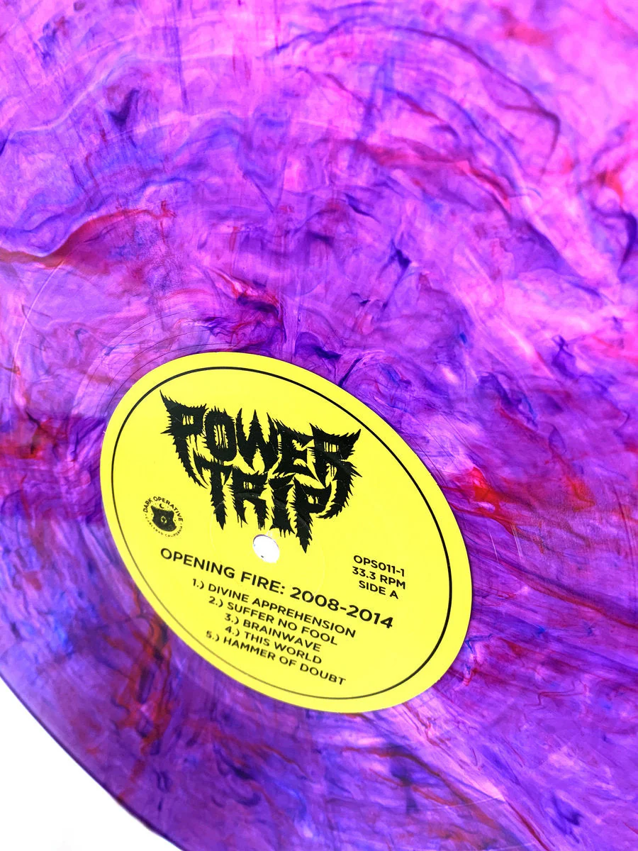 POWER TRIP 'OPENING FIRE 2008-2014' LP - PURPLE VEIN - Image 3