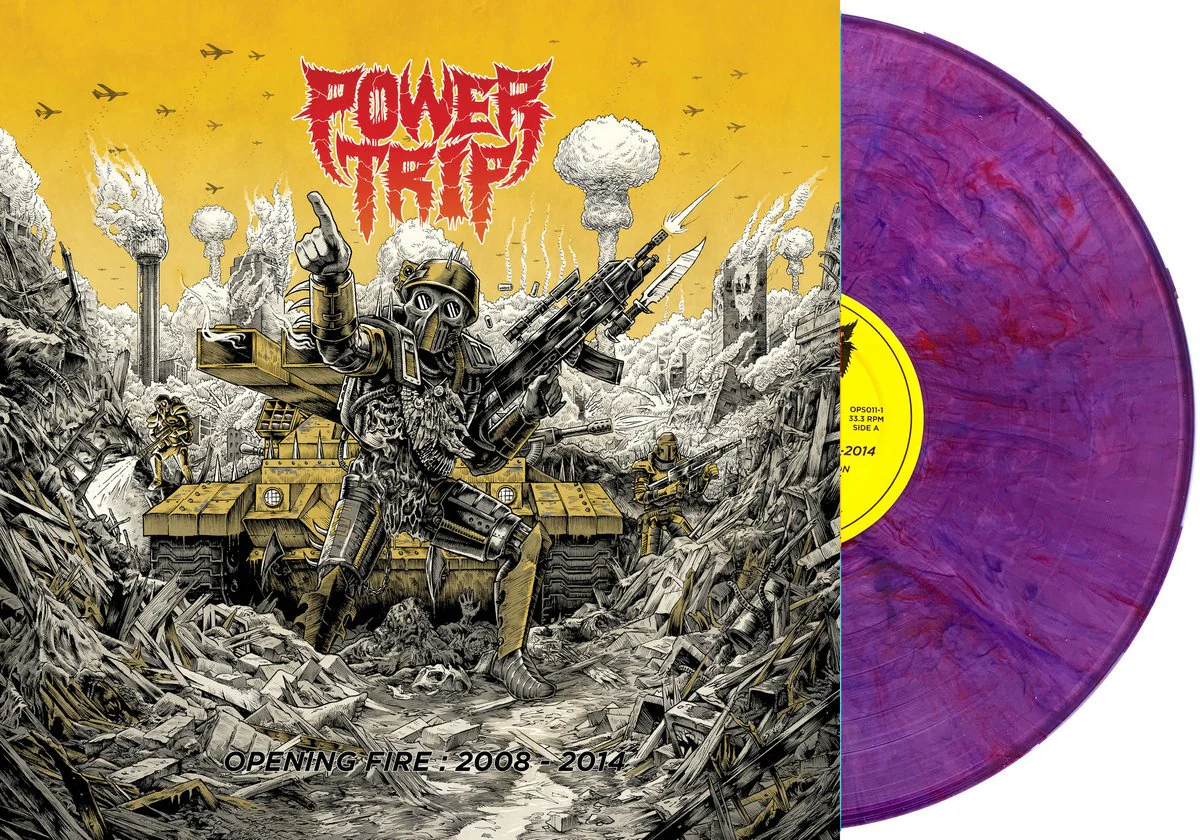 POWER TRIP 'OPENING FIRE 2008-2014' LP - PURPLE VEIN - Image 4