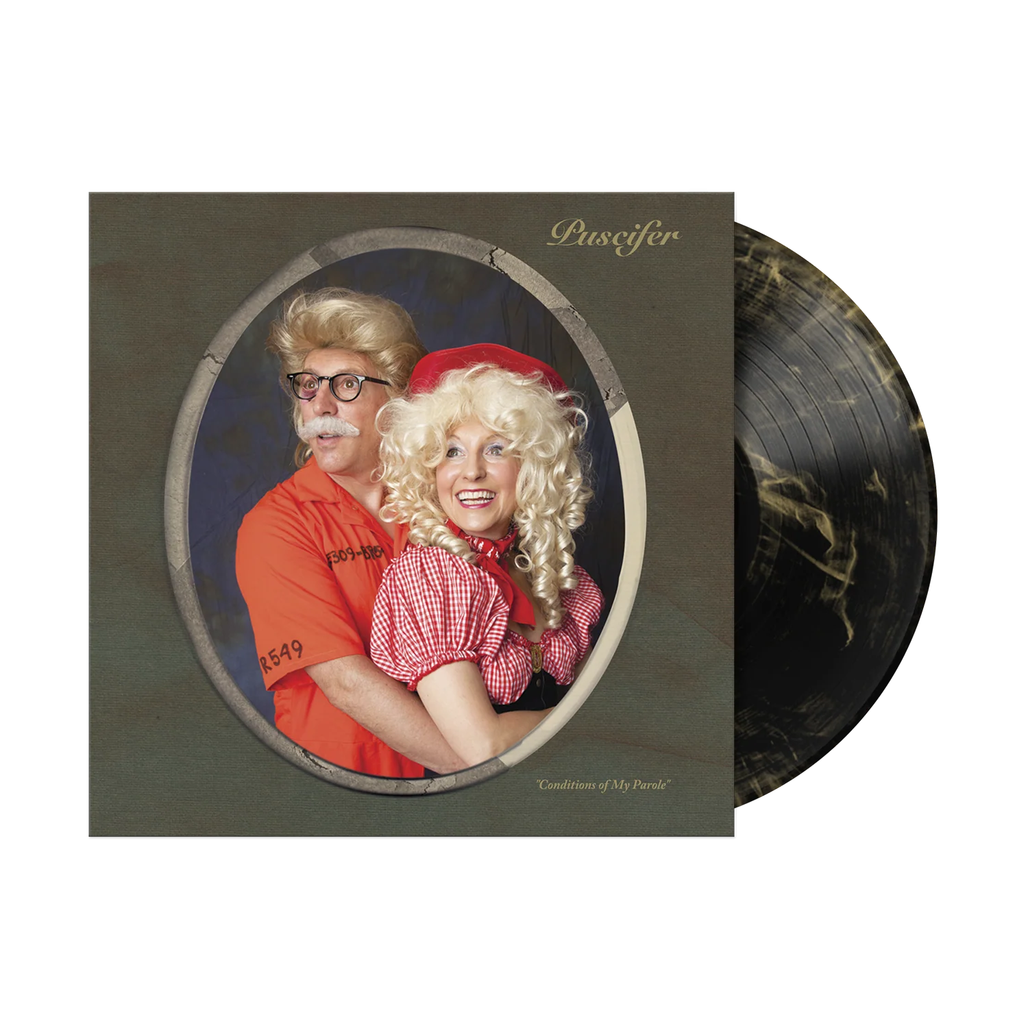 PUSCIFER ‘CONDITIONS OF MY PAROLE’ 2LP - EXCLUSIVE - LTD. 500 - BLACK/GOLD/SWIRL