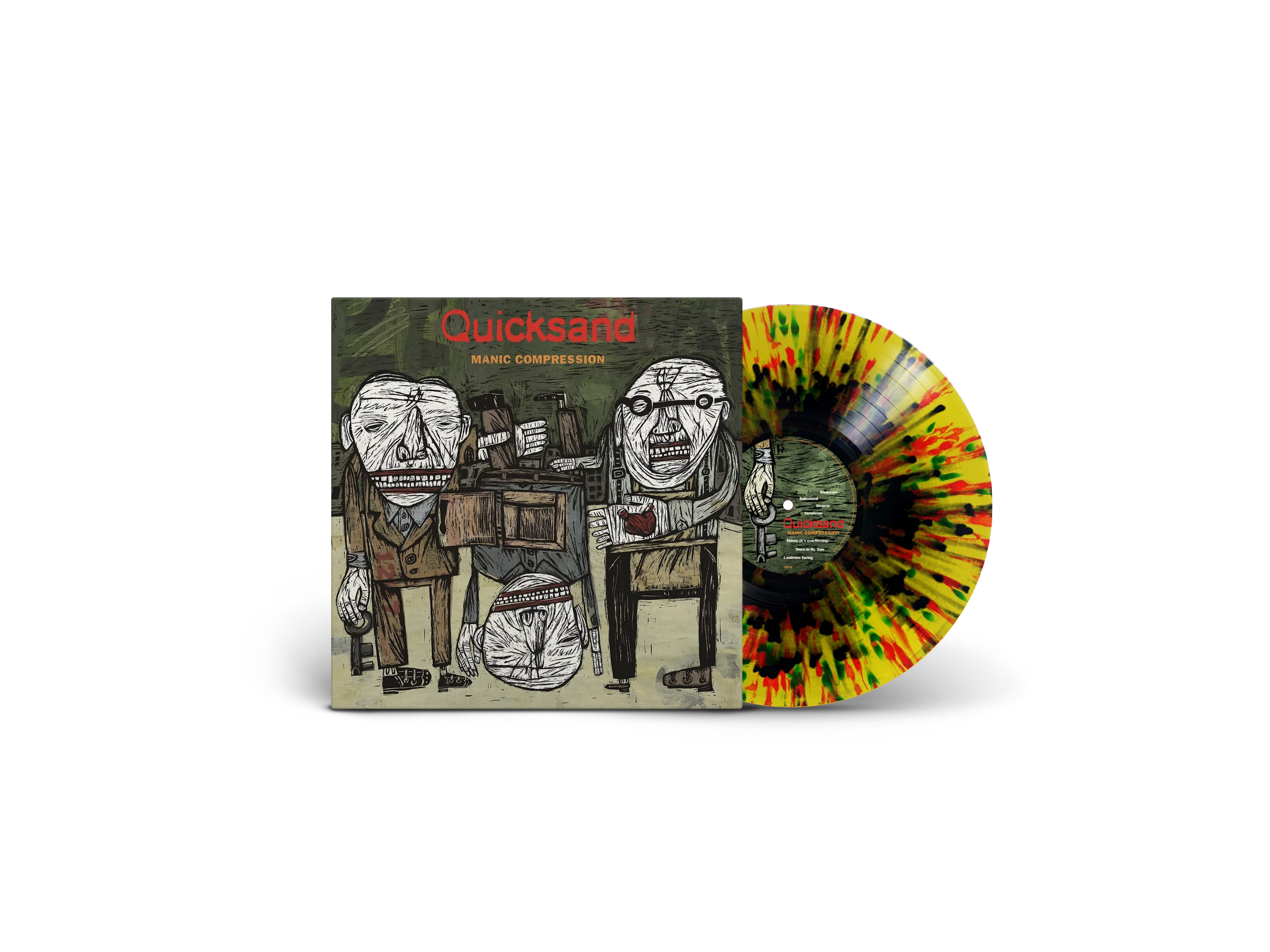 QUICKSAND ‘MANIC COMPRESSION’ 30TH ANNIVERSARY LP (Exclusive – Limited to 400, Yellow Landmine Splatter Vinyl)