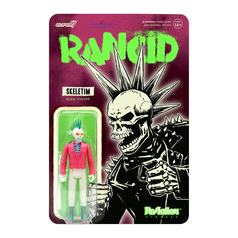 RANCID REACTION FIGURE - RANCID PUNK SKELETIM - GLOW IN THE DARK - Image 2