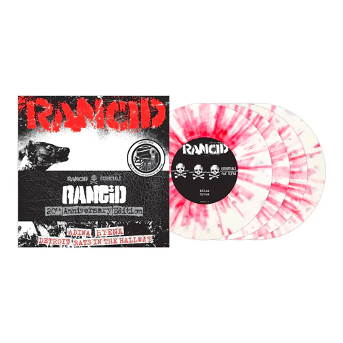 RANCID 'RANCID' (1993) 4x7" SINGLES - WHITE/RED/SPLATTER - Image 2