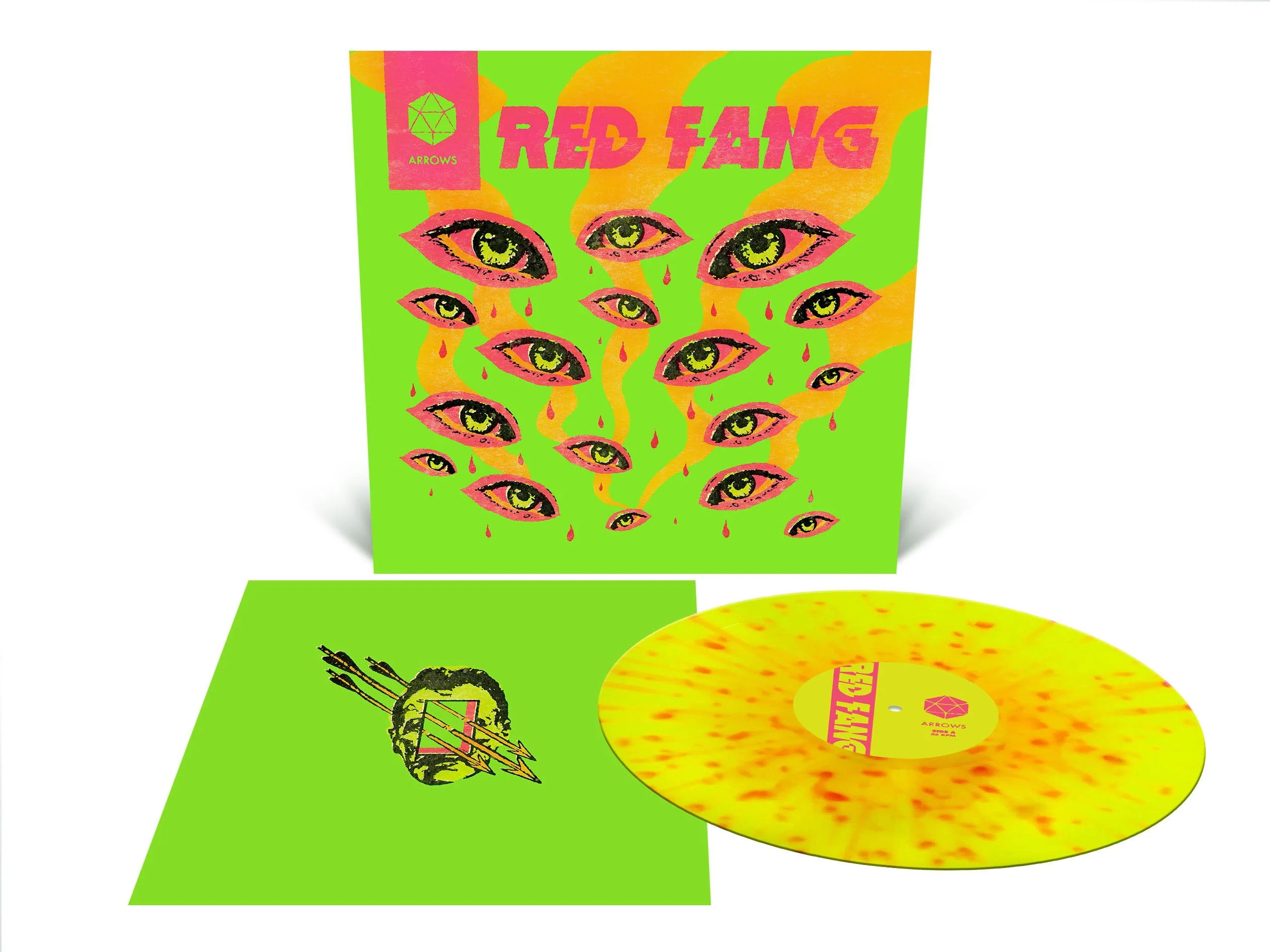 RED FANG ‘ARROWS' LP - NEON YELLOW/HEAVY NEON MAGENTA/SPLATTER