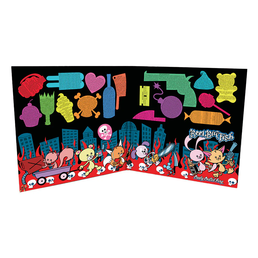 REEL BIG FISH 'CANDY COATED FURY' 2LP - EXCLUSIVE - LTD. 200 - RED/GREY/SWIRL/SPLATTER - Image 2