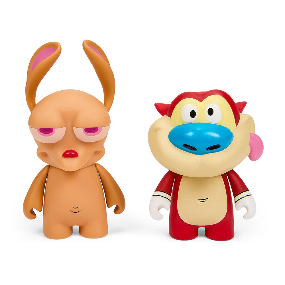 REN & STIMPY 3" VINYL KIDROBOT FIGURE SET - Image 2