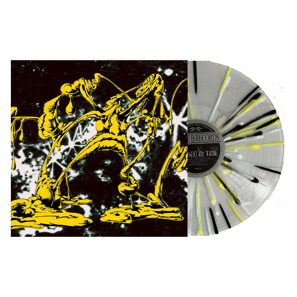 RESTRAINING ORDER ‘LOCKED IN TIME’ LP - EXCLUSIVE - LTD. 250 - ULTRA CLEAR/CANARY YELLOW/BLACK/WHITE/SPLATTER