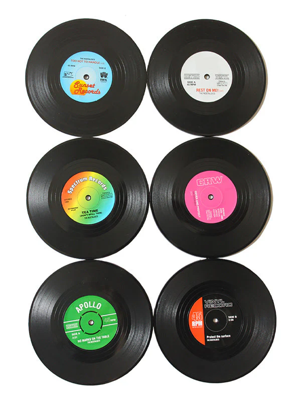 RETRO VINYL COASTERS - Image 2