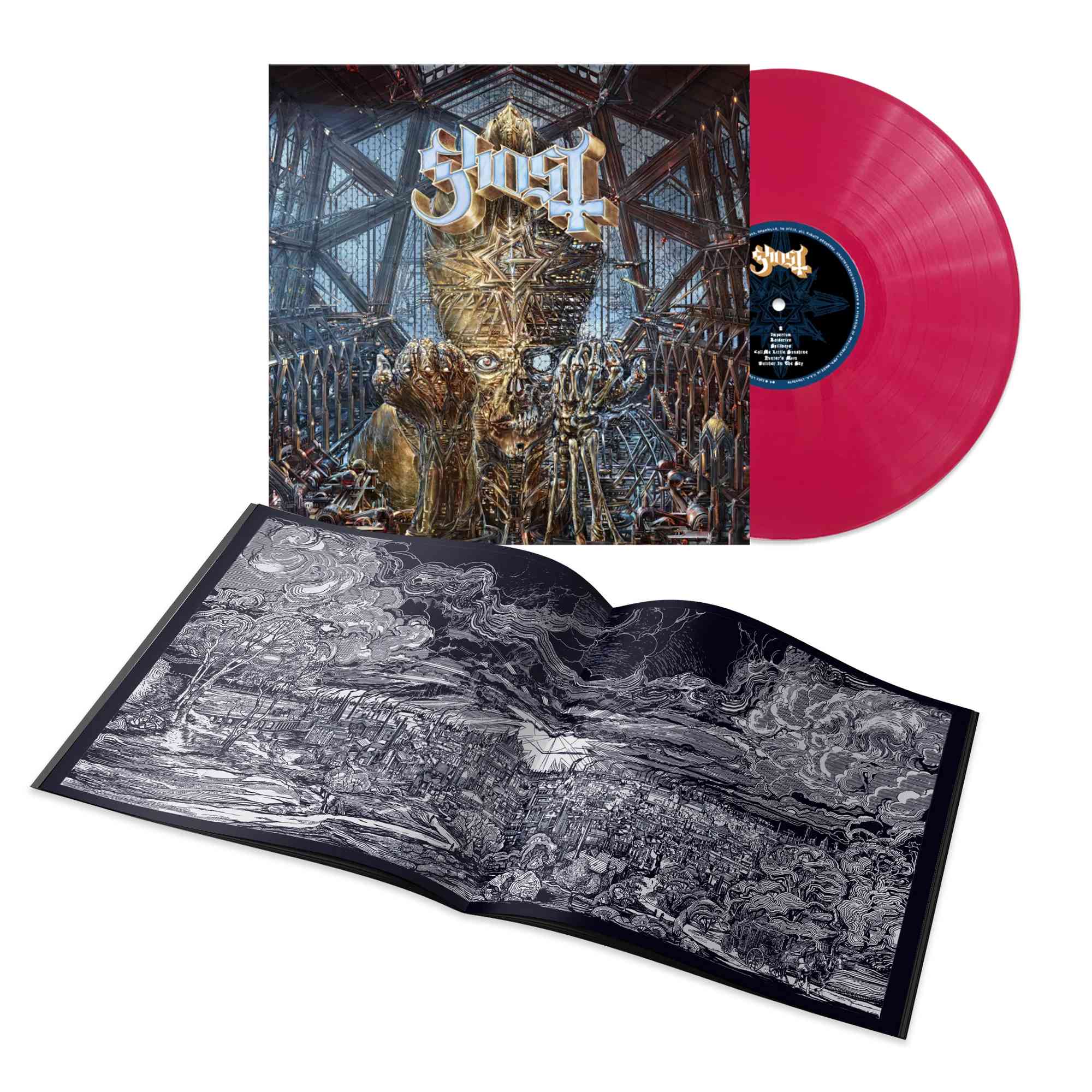 REVOLVER x GHOST SPRING 2022 ISSUE HAND-NUMBERED SILKSCREENED SLIPCOVER + 'IMPERA' MAGENTA LP & EXCLUSIVE T-SHIRT - LTD. 500 - Image 3