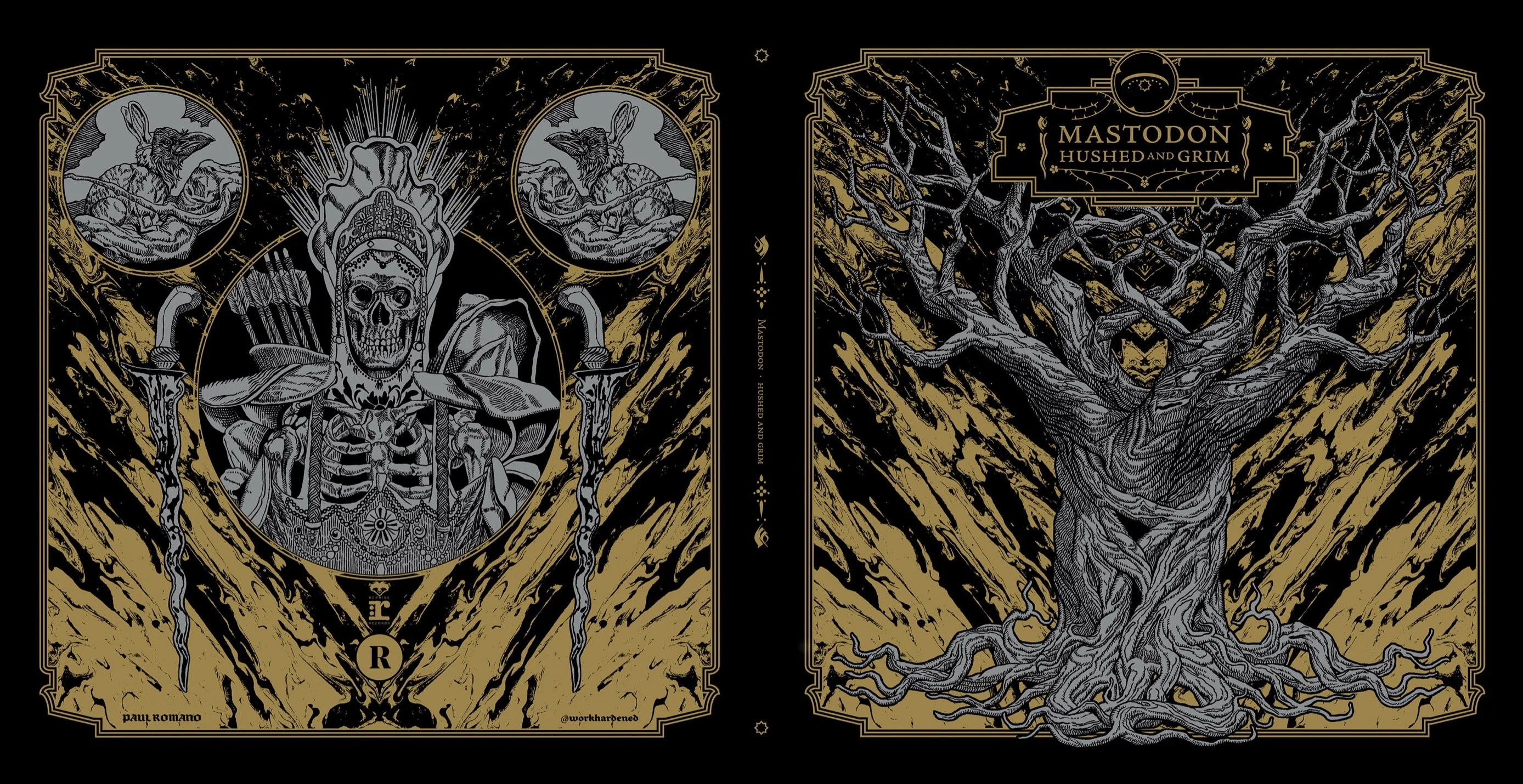 REVOLVER x MASTODON BUNDLE: HAND-NUMBERED SLIPCASE, MAGAZINE & 'HUSHED AND GRIM' 2LP - EXCLUSIVE - LTD. 500 - CLEAR - Image 2