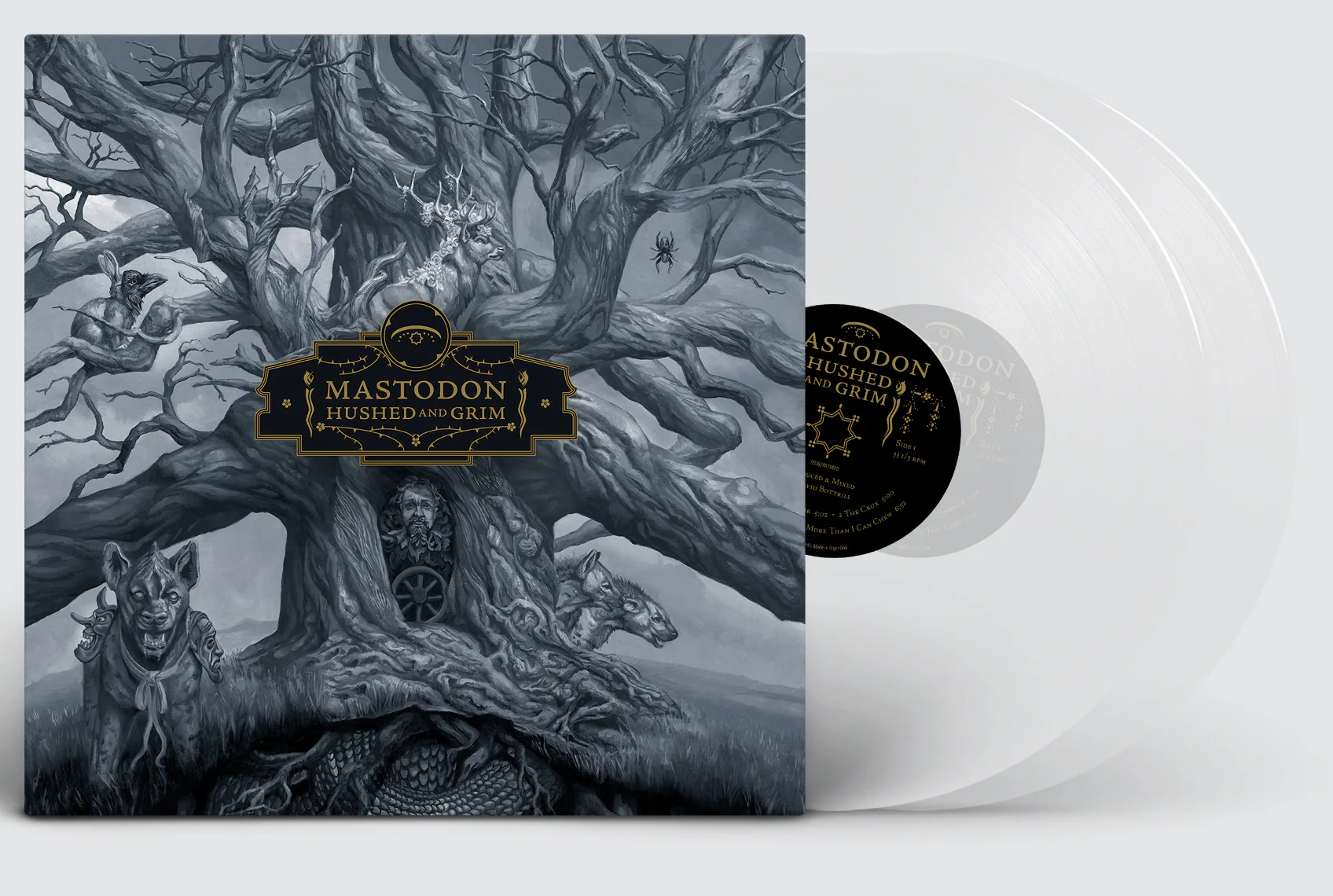 REVOLVER x MASTODON BUNDLE: HAND-NUMBERED SLIPCASE, MAGAZINE & 'HUSHED AND GRIM' 2LP - EXCLUSIVE - LTD. 500 - CLEAR - Image 4