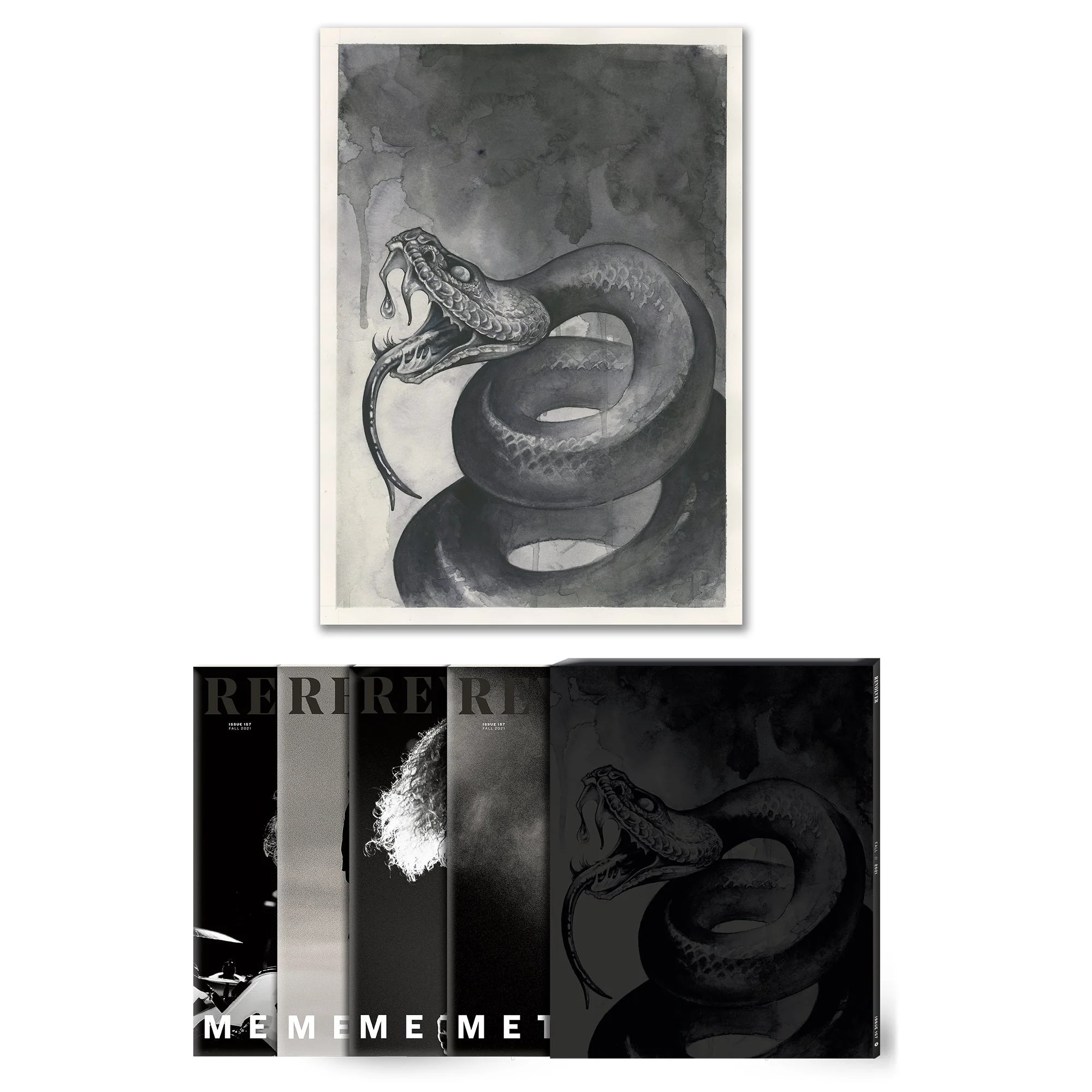 REVOLVER x METALLICA FALL 2021 ISSUE HAND-NUMBERED SLIPCASE WITH JOHN BAIZLEY SCREEN PRINT - EXCLUSIVE - LTD. 200 - Image 2