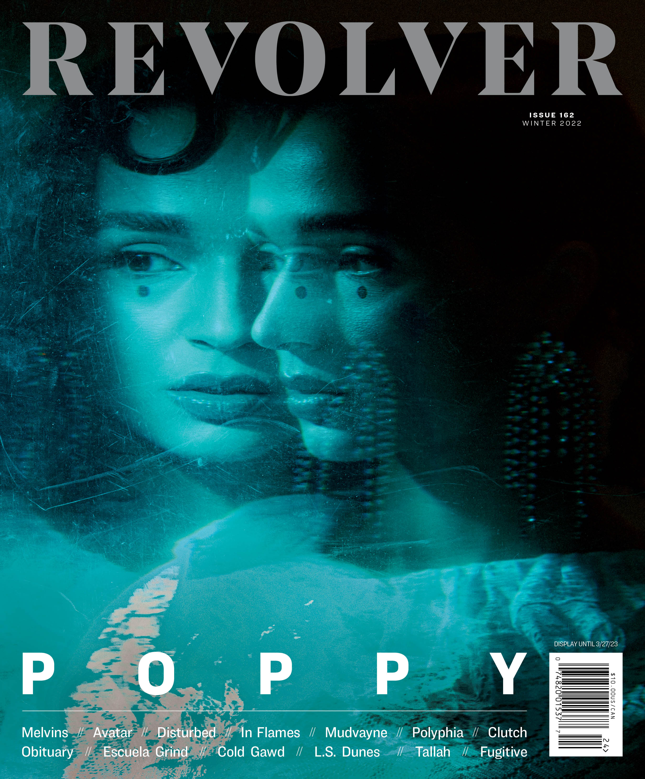 REVOLVER x POPPY - 2022 WINTER ISSUE W/ POPPY ‘STAGGER’ EP - BLACK/WHITE/SPLATTER - Image 3
