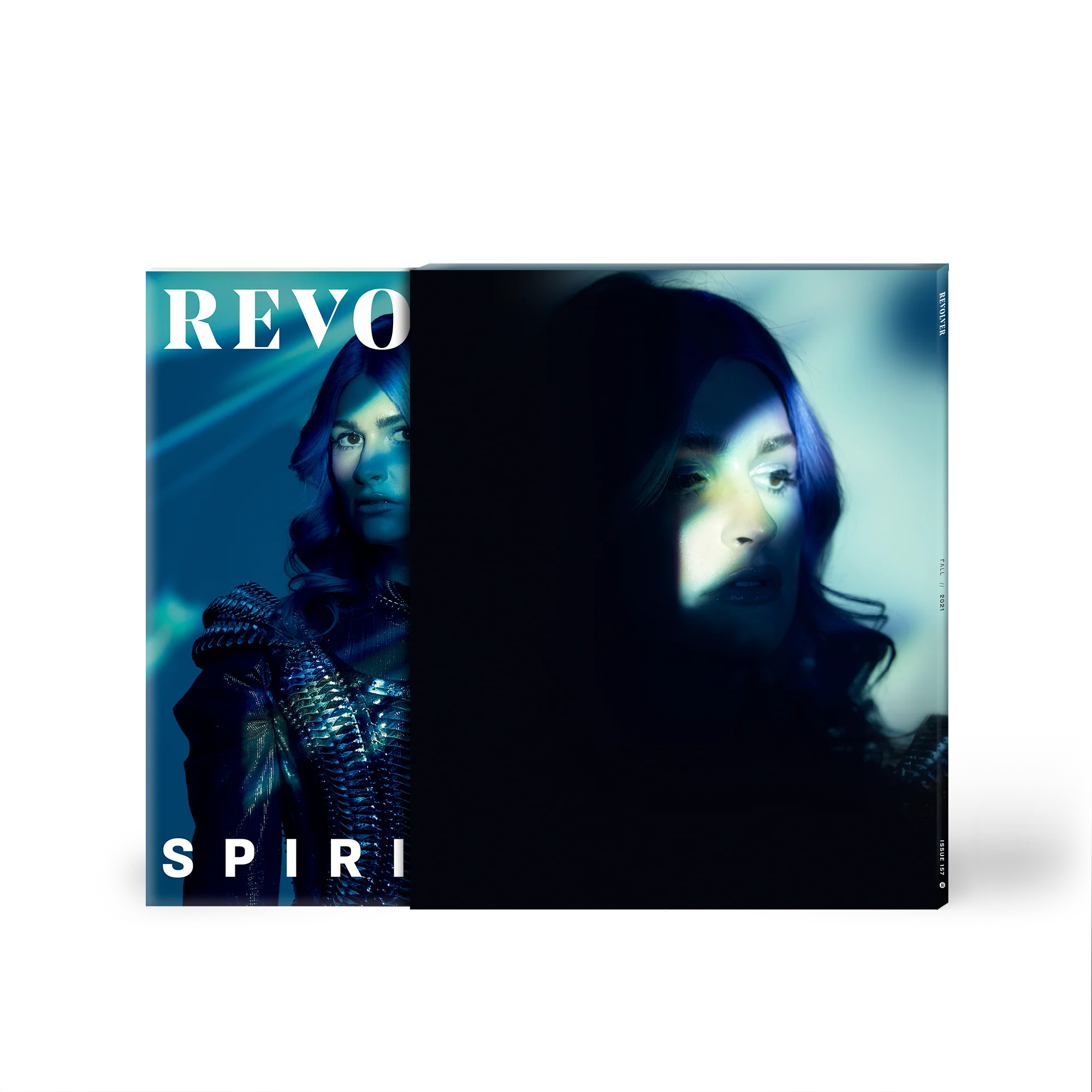 REVOLVER x SPIRITBOX FALL 2021 ISSUE HAND-NUMBERED SLIPCASE WITH 'ETERNAL BLUE' LP - EXCLUSIVE - LTD. 100 - BLUE SMUSH - Image 2