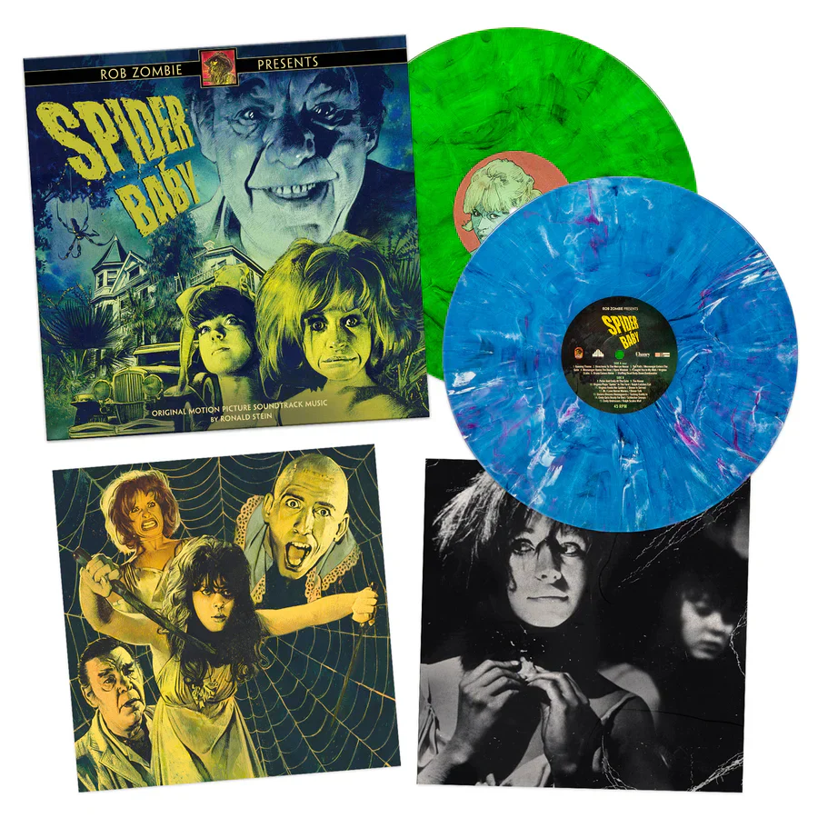 ROB ZOMBIE PRESENTS 'SPIDER BABY' ORIGINAL SOUNDTRACK 2LP - BLUE/GREEN/MARBLE - Image 2
