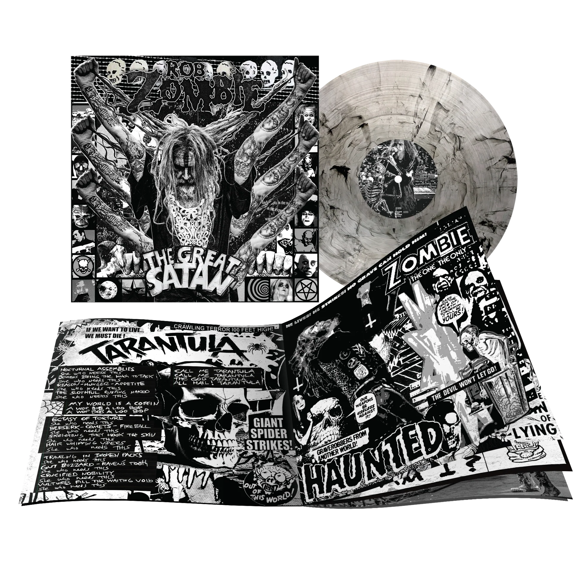 ROB ZOMBIE ‘THE GREAT SATAN’ LP - EXCLUSIVE - LTD. 1000 - CLEAR/BLACK SMOKE - Image 2