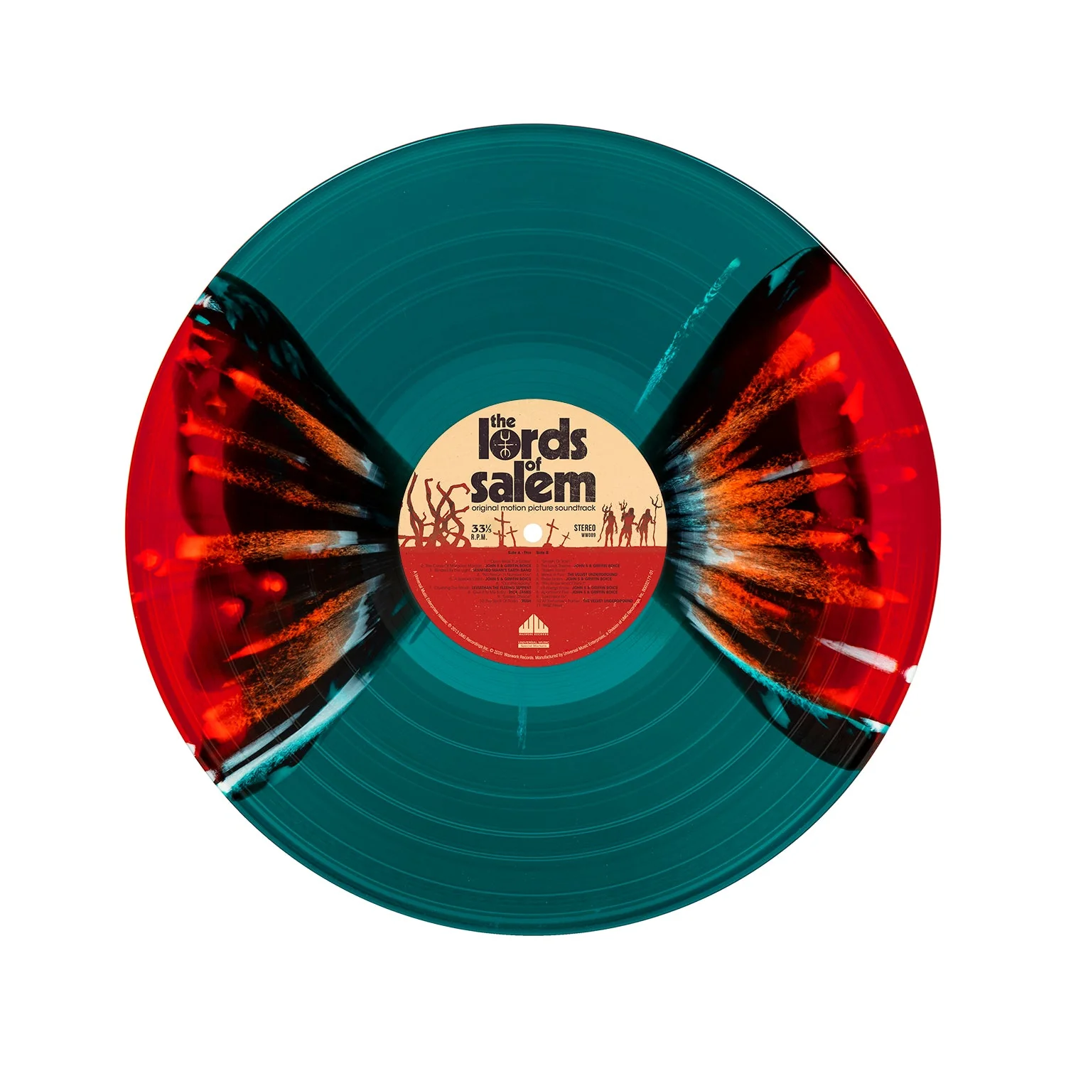 'LORDS OF SALEM' MOTION PICTURE SOUNDTRACK LP - BLOOD RED/BLUE/BUTTERFLY EFFECT/WHITE/SPLATTER - Image 3