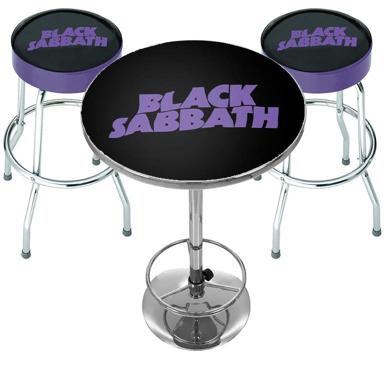ROCKSAX BLACK SABBATH BAR TABLE SET - SABBATH BLOODY SABBATH
