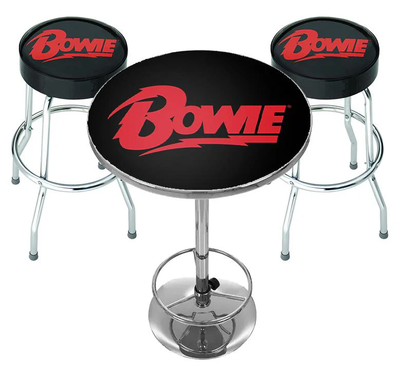 ROCKSAX DAVID BOWIE BAR TABLE SET - LOGO
