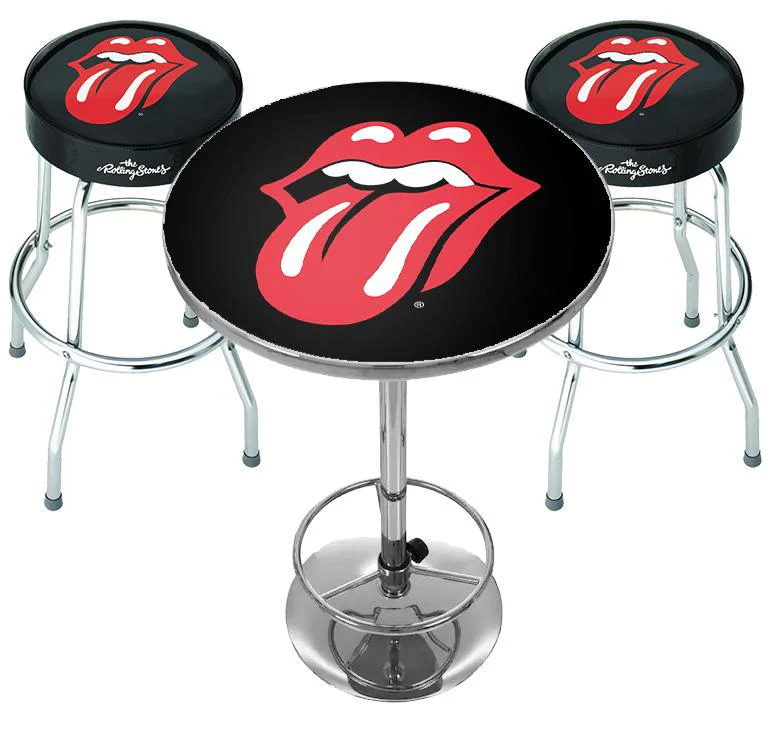 ROCKSAX THE ROLLING STONES BAR TABLE SET - TONGUE