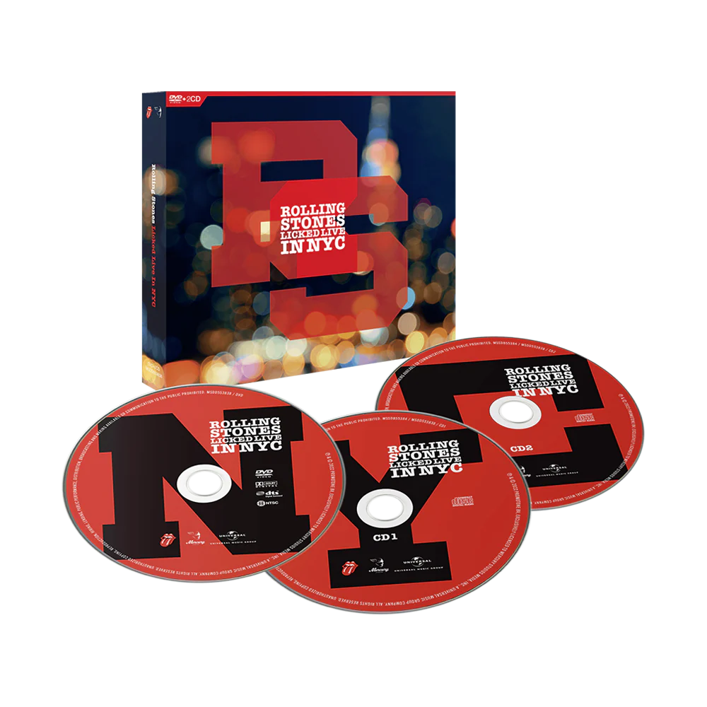 THE ROLLING STONES 'LICKED LIVE IN NYC' 2CD + DVD
