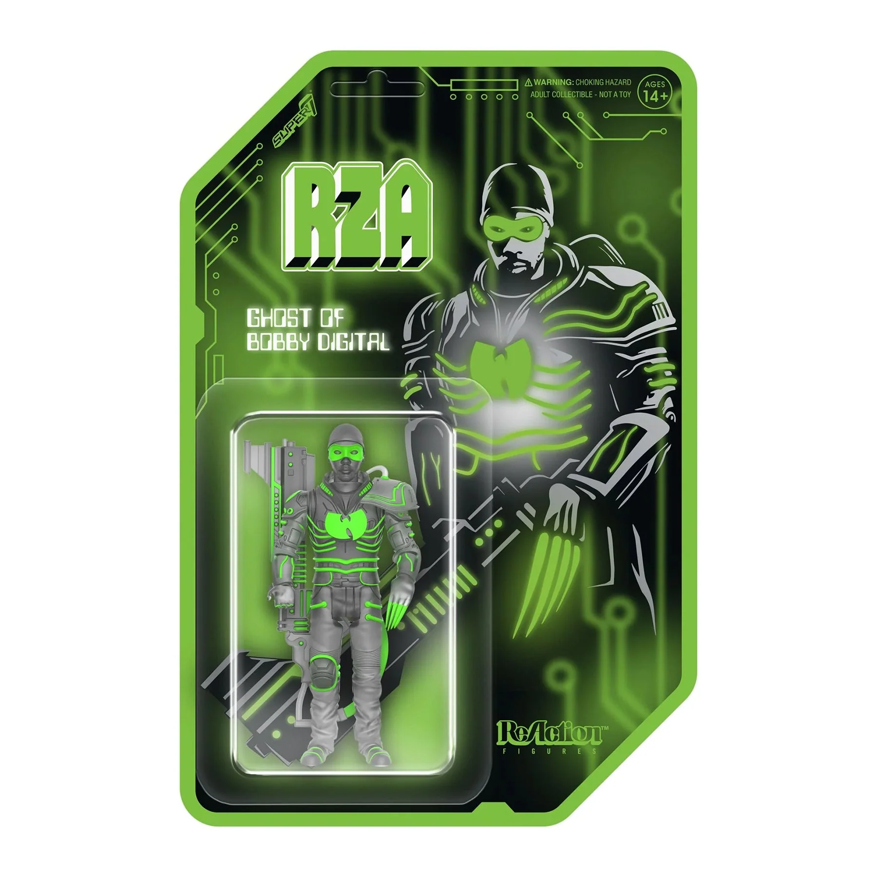 RZA REACTION FIGURE WAVE 4 - BOBBY DIGITAL - CLEAR
